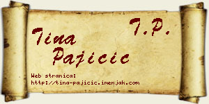 Tina Pajičić vizit kartica
